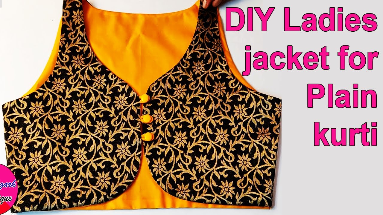 Kurti Style Jacket || #sewingtutorial #jacketcutting #jacketsewing  #designerkurti #stalkmycloset - YouTube